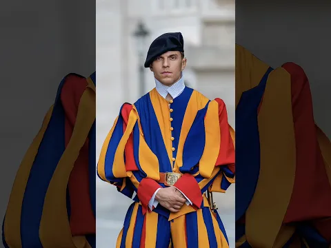 Surprised... and impressed by the Swiss Guard 🫡 #streetphotography #SwissGuard #rome