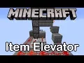 How to Build a Silent Item Elevator in Minecraft