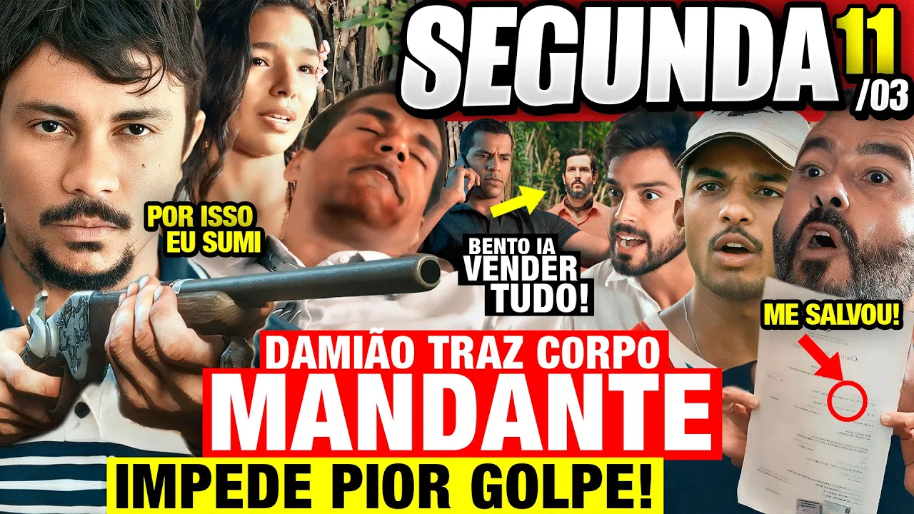 RENASCER - Capítulo de hoje 11/03 SEGUNDA - Resumo Completo da Novela Renascer Hoje 11/03/24