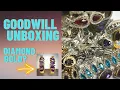 Goodwill Jewelry Unboxing SGW Pennsylvania Gold Diamonds Sterling Amethyst