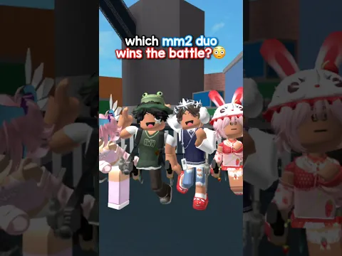 WHICH DUO WINS.. 😱 || #roblox #mm2 #robloxedit #murdermystry2 #murdermystery2
