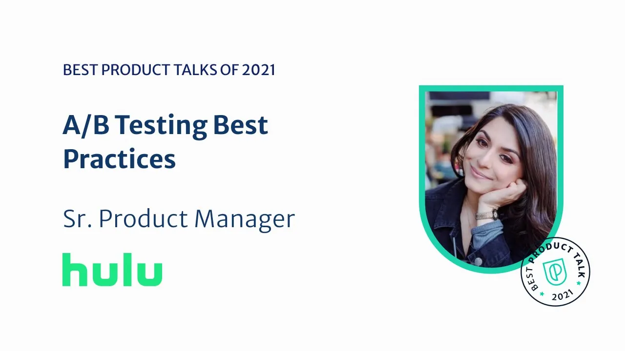 Webinar: A/B Testing Best Practices by Hulu Sr PM, Amna Aftab - YouTube thumbnail