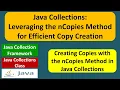 Java Collections Leveraging the nCopies Method for Efficient Copy Creation