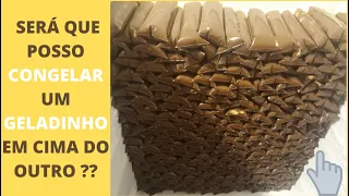 POSSO CONGELAR UM GELADINHO EM CIMA DO OUTRO ?? POR ESSA NINGUÉM ESPERAVA !!