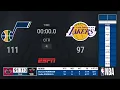 Jazz Lakers NBA on ESPN Live Scoreboard