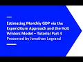 Tutorial Python Finance 1 4 - Monthly GDP Estimation via Expenditure