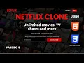 Netflix Clone Using HTML and CSS - With Source Code