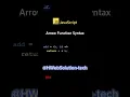 Arrow Function Javascript
