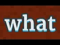 Download Lagu WHAT pronunciation • How to pronounce WHAT