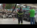 Milano, crolla trivella: Danneggiate auto e palazzo