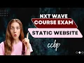 Build Your Own Static Website Course Exam ccbp 4 0 HTML CSS frontend developer Nxtwave