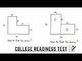 College Placement Test - Find the area questions TSI