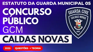 Curso Estatuto Geral das Guardas Municipais 2025 - GCM Caldas Novas GO