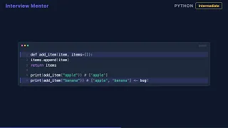 Python Mutable Default Arguments Trap