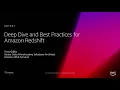 AWS re Invent 2018 REPEAT 1 Deep Dive and Best Practices for Amazon Redshift ANT401-R1