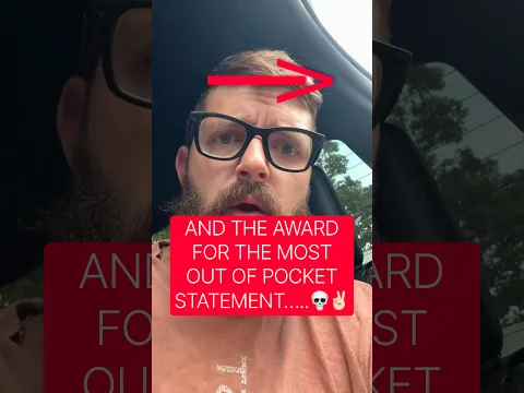 AND THE AWARD FOR THE MOST OUT OF POCKET STATEMENT…..💀✌🏻