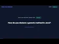 How to Declare Generic Methods in Java Interview Answer