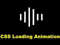 CSS Loading Animation Create a Website Preloader animation using HTML CSS Cyber Warriors