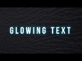 Glowing text effect using css animation by html online