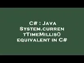 C Java System currentTimeMillis equivalent in C