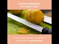 8 Clever Substitutes For Lemon Juice-Good Foods For Health