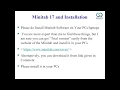 Introduction to Minitab Installation and Simple Linear Regression