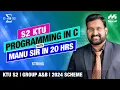 String C programming Lecture 6 S2 KTU B Tech 2024 Scheme Manu sir Best class in 2025