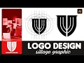 design a monogram logo illustrator tutorial MM monogram logo design illustrator