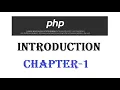 PHP Tutorial - w3Schools Chapter 01 English