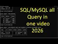 SQL Complete Tutorial in One All SQL Queries with Examples Beginner to Advanced