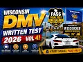 Wisconsin Permit Practice Test 4 50 Questions to Pass DMV Permit Test 2026