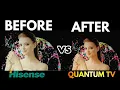 Hisense U8QG Manufacturer Calibration VS Quantum TV Optimization