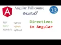 DIrectives in Angular structural directives ng If ng for in angular Angular tutorials Angular