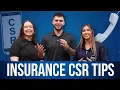 3 Tips for Insurance CSR Customer Service Representative