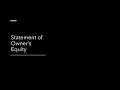 How to Prepare a Statement of Owner s Equity