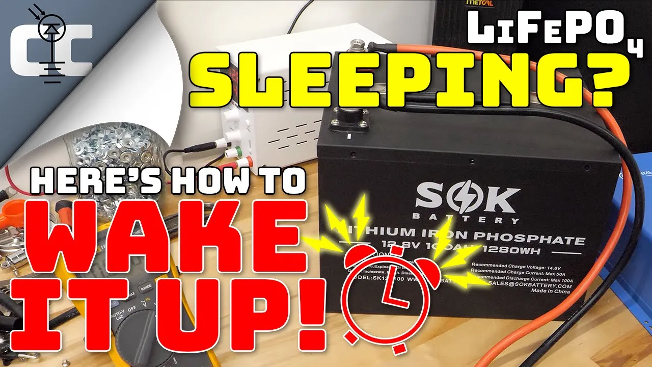 How to Wake a Sleeping LiFePO4 Battery 🔋 Charge a Fully Depleted Lithium Iron Phosphate Battery