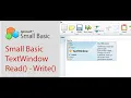 Small Basic - TextWindow Raed Write Kullanimi