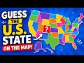 Can You Name All 50 States on the Map US Geography Quiz