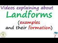 s explaining landforms examples and their formation