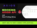 How to mock api calls with jest React Testing Jest React Testing Library