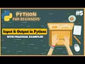 Python Tutorial for Beginners How to take User Input Print in Python