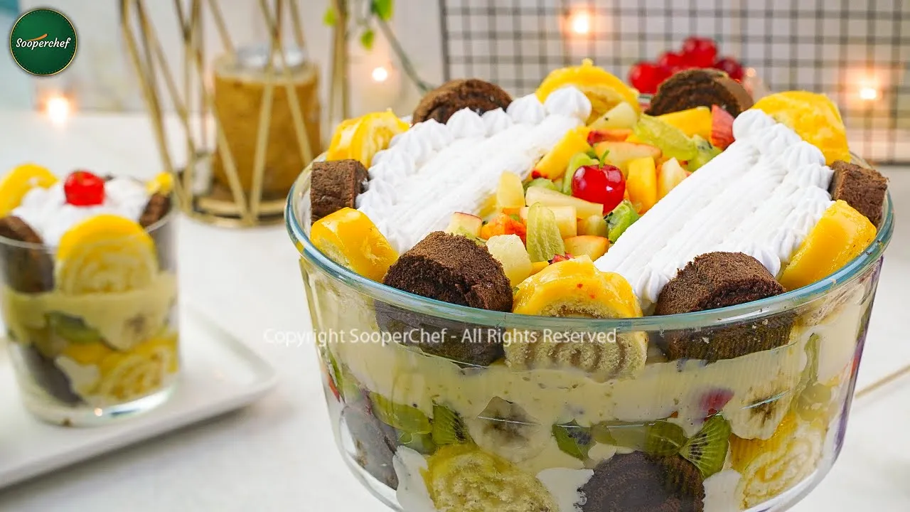 Fruit and Cake Trifle: A Delicious Dessert Delight!