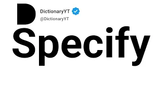 Specify Synonyms Thesaurus Similar Words