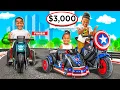 Download Lagu SURPRISING DJ, KYRIE, \u0026 NOVA WITH POWER WHEEL MOTORCYCLES | The Prince Family Clubhouse