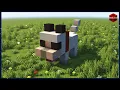 How to Build Cute Wolf Statue in Minecraft