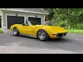 1972 C3 Corvette Sweet Thunder Sidepipes 5-spd Tremec manual conversion lowered frame off resto