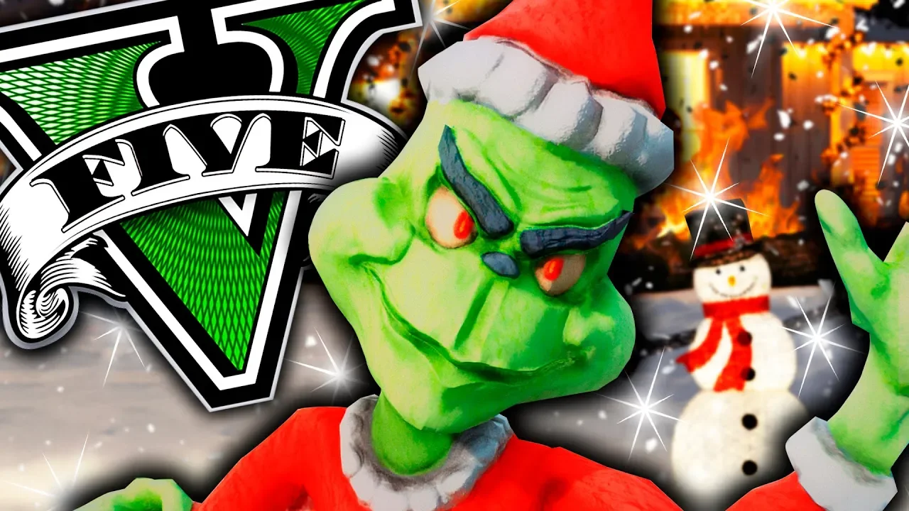 ** EL GRINCH INTENTA ARRUINAR LA NAVIDAD !! ** - GTA 5