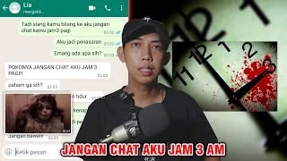 Download JANGAN CHAT AKU JAM 3 AM! 😱 | CHAT HITSORY HORROR INDONESIA MP3
