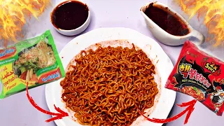 تحويل الاندومي العادي الي اندومي كوري بمكونات ف كل بيت ب ٣ جنيه بس 