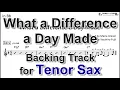 Download Lagu What a Difference a Day Made - Backing Track with Sheet Music for Tenor Sax